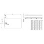 LAUFEN PRO Marbond Duschwanne 140 x 70 x 3,8 cm
