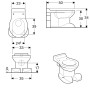 Geberit Bambini Stand-WC für Kinder, Tiefspüler