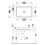 Duravit Qatego Aufsatzbecken eckig 60 x 40 cm