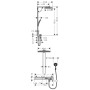 hansgrohe Rainmaker Select 460 2jet Showerpipe EcoSmart