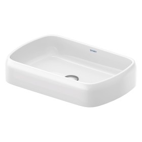 Lavabo da appoggio ovale Duravit Qatego 60 x 40 cm, con HygieneGlace
