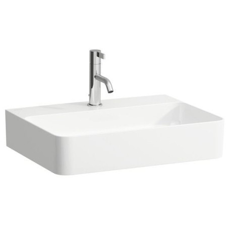 LAUFEN Val Aufsatzwaschtisch 55 x 42 cm mit 1 Hahnloch, ohne Überlauf