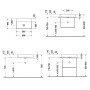 Duravit DuraSquare Waschtisch Compact geschliffen ohne Hahnloch, 60 x 40 cm