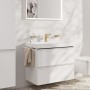 hansgrohe Tecturis E Einhebel-Waschtischarmatur 110 Fine CoolStart wassersparend+ mit Zugstangen-Ablaufgarnitur