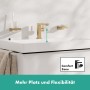 hansgrohe Tecturis E Einhebel-Waschtischarmatur 110 Fine CoolStart wassersparend+ mit Zugstangen-Ablaufgarnitur