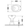 Duravit Duraplus Sudan Stand-WC (+ 10 cm)