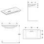 Geberit ONE Waschtisch 75 cm