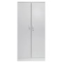 Wolfstahl Büro Stahlschrank - Aktenschrank Lichtgrau abschliessbar 92x42x195cm, aufgebaut
