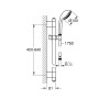 GROHE Relexa 100 Five Brausestangenset