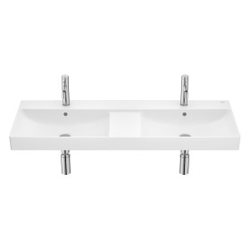 Roca Ona Doppelwaschtisch 120 x 46 cm, mit 2x 1 Hahnloch