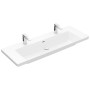 Villeroy & Boch Subway 3.0 Schrankwaschtisch 130 cm, mit 2 Hahnlöchern, mit  Überlauf