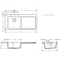 hansgrohe S5110-F450 Einbauspüle 450 mit Abtropffläche rechts