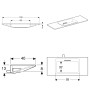 Geberit ONE Waschtisch 120 cm, schwebendes Design