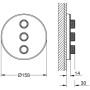 GROHE Grohtherm SmartControl 3-fach Unterputzventil Fertigmontageset, runde Ausführung
