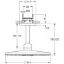 GROHE Rainshower SmartActive 310 Cube Kopfbrauseset mit 2 Strahlarten und Deckenanschluss