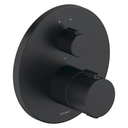 Duravit Thermostatarmaturen Thermostat Unterputz Set, 2 Verbraucher, rund