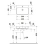 Duravit Qatego Waschtisch 60 x 47 cm geschliffen, 1 Hahnloch