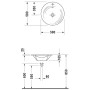 Duravit Starck 1 Möbelwaschtisch 58 cm