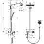 hansgrohe Raindance Select E 300 2jet Showerpipe