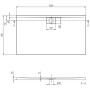 Villeroy & Boch Architectura Metalrim Duschwanne 160 x 90 x 4,8 cm mit Antirutsch