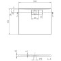 Villeroy & Boch Architectura Metalrim Duschwanne 100 x 80 x 4,8 cm mit Antirutsch
