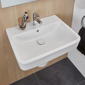 Villeroy & Boch O.novo Waschtisch 55 x 46 cm mit Überlauf, 1 Hahnloch