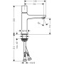 hansgrohe Metropol Select-Waschtischmischer 110 inkl. Push-Open Ablaufgarnitur