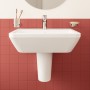 VitrA Integra Waschtisch 60 cm, mit Überlaufloch, 1 Hahnloch mittig