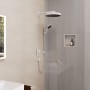 hansgrohe Rainfinity Duschset 130 3 Strahlarten mit Duschstange 65 cm, EcoSmart