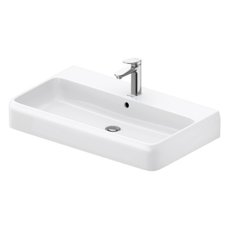Duravit Qatego Waschtisch 80 x 47 cm geschliffen, 1 Hahnloch