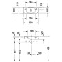Duravit DuraStyle Handwaschbecken 50 cm, mit 1 Hahnloch rechts