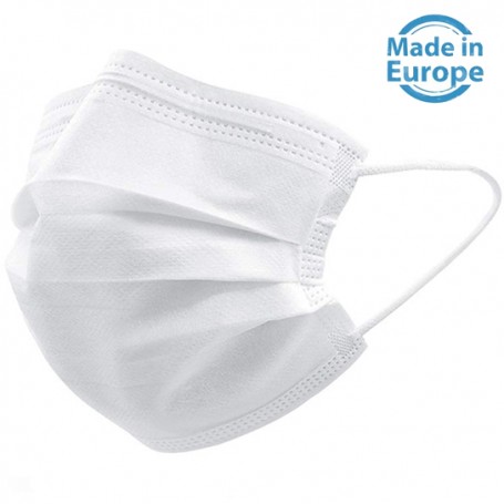 MASQUE DE PROTECTION 3 COUCHE EN14683 Type IIR medical