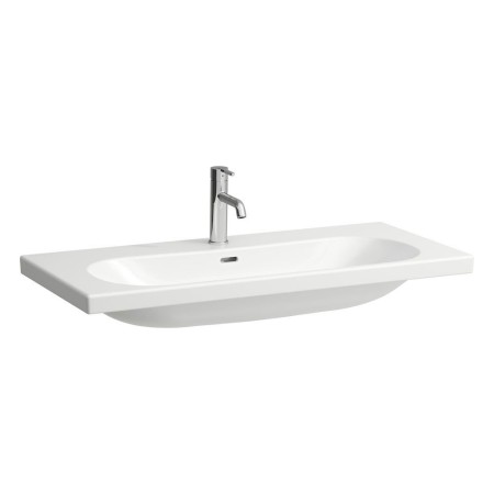 LAUFEN LUA Waschtisch 100 x 46 cm mit Hahnloch, mit Überlauf