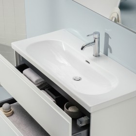 Vasque LAUFEN LUA 100 x 46 cm avec trou pour robinet, avec trop-plein