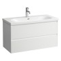 LAUFEN LUA Waschtisch 100 x 46 cm mit Hahnloch, mit Überlauf
