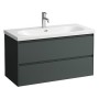 LAUFEN LUA Waschtisch 100 x 46 cm mit Hahnloch, mit Überlauf