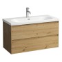 LAUFEN LUA Waschtisch 100 x 46 cm mit Hahnloch, mit Überlauf