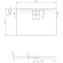 Villeroy & Boch Architectura Metalrim Duschwanne 120 x 80 x 4,8 cm mit Antirutsch