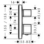 hansgrohe Ecostat E Thermostat Unterputz für 2 Verbraucher