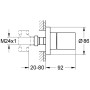 GROHE Grohtherm 3000 Cosmopolitan UP-Ventil Oberbau