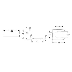 Geberit Renova Plan WC-Sitz mit Absenkautomatik