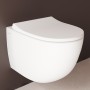 VitrA Sento Wand-WC VitrA Flush 2.0, ohne Spülrand mit WC-Sitz Slim Wrap