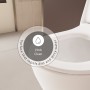 VitrA Sento Wand-WC VitrA Flush 2.0, ohne Spülrand mit WC-Sitz Slim Wrap