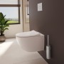 VitrA Sento Wand-WC VitrA Flush 2.0, ohne Spülrand mit WC-Sitz Slim Wrap