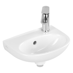 Villeroy & Boch O.novo Handwaschbecken 36 x 27,5 cm, mit Überlauf und Hahnloch rechts