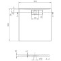 Villeroy & Boch Architectura Metalrim Duschwanne 100 x 100 x 4,8 cm mit Antirutsch