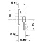 Duravit Circle Einhebelmischer Unterputz Set
