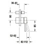 Duravit Circle Einhebelmischer Unterputz Set