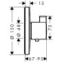 hansgrohe Ecostat S Highflow Thermostat