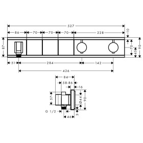 hansgrohe RainSelect Fertigset Unterputz für 3 Verbraucher
